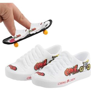 FINGER SKATE - BIKE  FINGER SKATE Mini Skateboard Chaussures pour Doigt Breakdance,Chaussures à Doigts,Doigt Genouillères Doigt chaussures de doigt