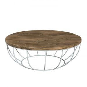 Table Basse Ronde Style Industriel Achat Vente Pas Cher