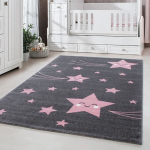 Maison Tapis Tapis Enfant Chambre D Enfant Chambre Bebe Elephant Gris Rose Weis Oeko Tex