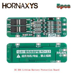 KIT PHOTOVOLTAIQUE Module de charge de cellule de batterie au Lithium 3S série 3 20a, chargeur PCB BMS carte de Protection 18650