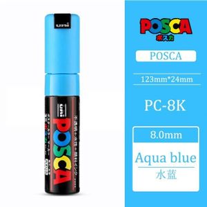 MARQUEUR Bleu Aqua - 1 Pièces Uni Posca Marqueur de Peintur