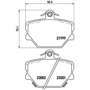 Triscan 8110 38007 Kit de plaquettes de frein frein /à disque