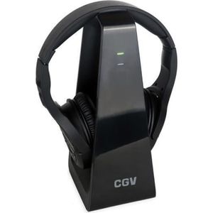 Casque Audio Sans Fil CGV HEL PRELUDE 2 Pour TV & HiFi - Bluetooth Et Jack 3.5mm, Noir, Neuf Sous Blister