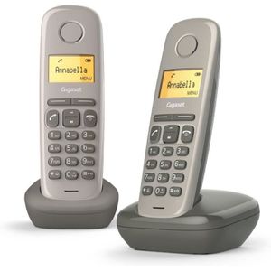 Téléphone fixe Duo 2 téléphones DECT sans fil Écran avec rétro-éc
