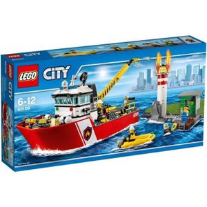MAQUETTE DE BATEAU LEGO® City 60109 Le Bateau des Pompiers