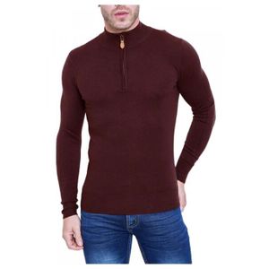 PULL Pull Camioneur Bordeaux Homme