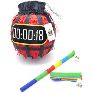 Piñata Nislai Bombe Pinata Set de bombe - Idéal pour les fêtes d'anniire - Pinata - Cadeau d'anniire ou comme décoration - Couleurs au 198