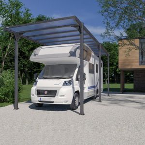 CARPORT Carport camping car - Toit monopente - TRIGANO - Hegoa 25 - Aluminium - 27 m²