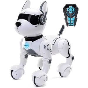 ROBOT - ANIMAL ANIMÉ Jouet Chien de Robot - ZGEER - Jouet électrique pour enfants - Rechargeable USB - Blanc - 3 ans