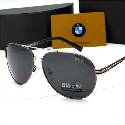 Bmw Hommes Lunettes De Soleil Polarisées Uv400 Logo De Voiture En Métal  Lunettes De Conduite Argent thsinde