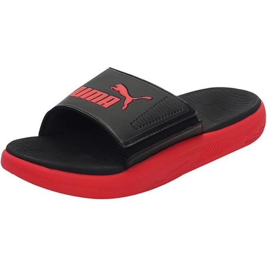 PUMA Claquettes Softride Slide rouge homme Cdiscount Sport