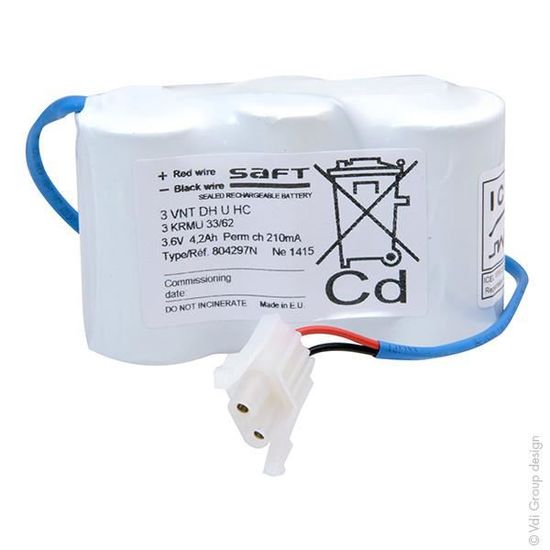 Batterie Eclairage Secours 3 VNT DH U COTE COTE 3 6V 4000mAh Pack s batterie-eclairage-secours-3-vnt-dh-u-cote-cote-3-6v-4000mah-pack-s