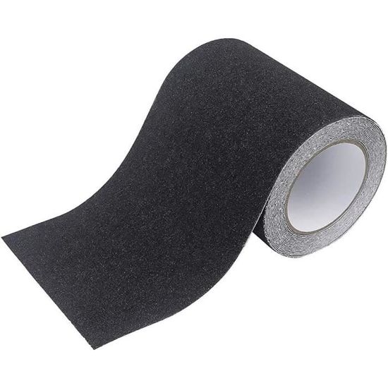 Ruban Antidérapant Noir/jaune - 5cm X 5m Pour Escaliers Et Surfaces Glissantes