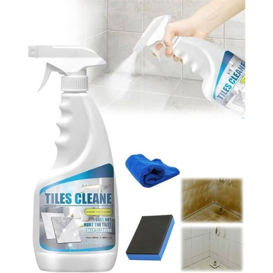 Pulvérisateur nettoyant pour joints de carrelage, nettoyant détartrant pour  salle de bain, spray nettoyant pour joints de carrelage, joints et  carrelage (3 pièces) : : Epicerie