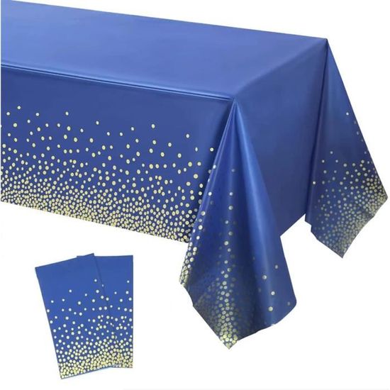 Nappe Rectangulaire Plastique éléphant Bleu 137x274 Cm – Imperméable, Jetable, Baby Shower