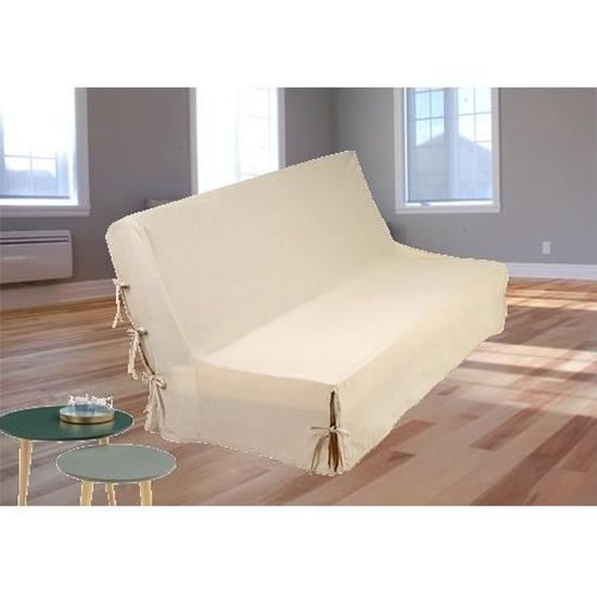 housse bz 90x140 ivoire 6134 achat vente housse de canape cdiscount