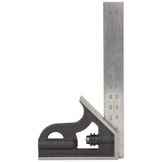 10 mh-150 Équerre combinée avec support d'angle métrique 150 mm [168 ...