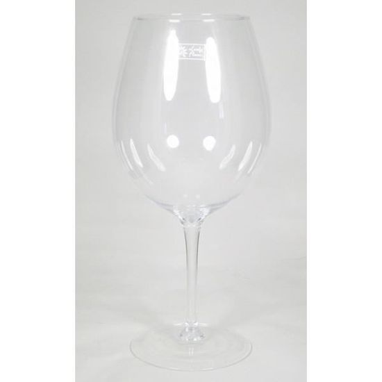 Bougeoir Roger Sur Pied En Verre Transparent | Forme Boule - 22,5 Cm | Décoration Table Élégante