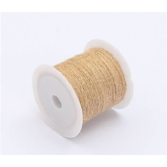 Ficelle De Jute Naturel 1mm - 3 Rouleaux De 200 M (600 M Total) - Pour Jardinage, DIY, Décoration, Emballage Cadeau