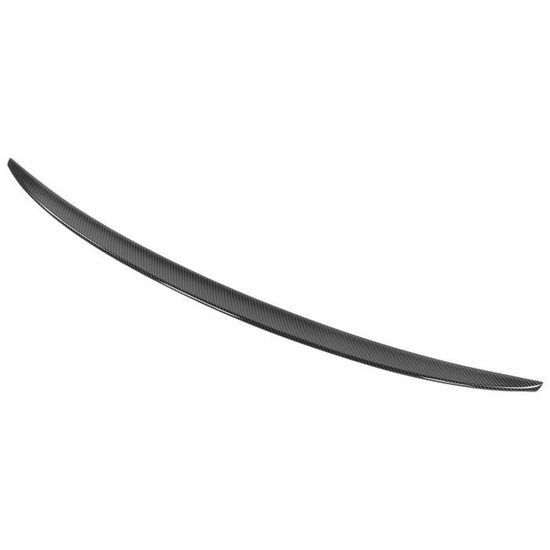 Spoiler De Coffre Arrière En Caoutchouc Souple Style Fibre De Carbone - 1,5 M, Universel, Facile à Coller (noir) - 12