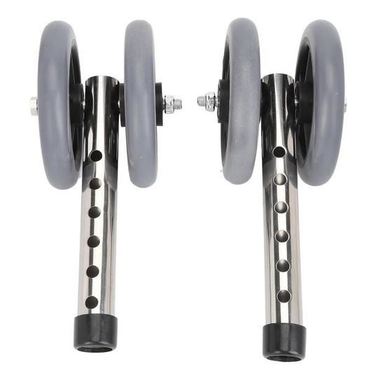 Offre Spéciale 2pcs Roue De Remplacement Professionnel Noir Sûr PU Accessoire De Roue Avant Pour