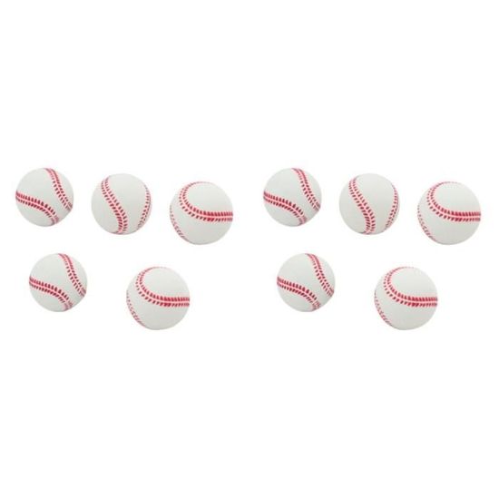 10 PCS 2.5 pouce Sports Baseball Caoutchouc Bond Bond pour l'exercice d
