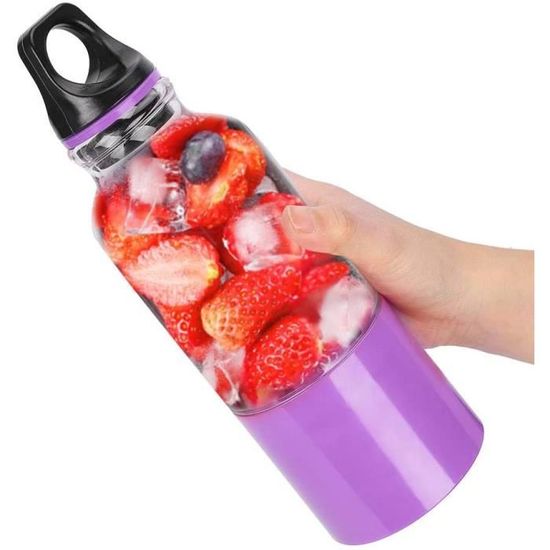 Centrifugeuse à Jus Rechargeable USB - Grande Capacité - Portable Pour Cuisine, Bureau Ou Extérieur - Avec Brosse De Nettoyage