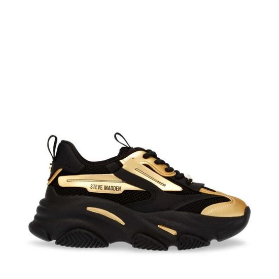 Baskets femme Steve Madden Possession E blk gold 40