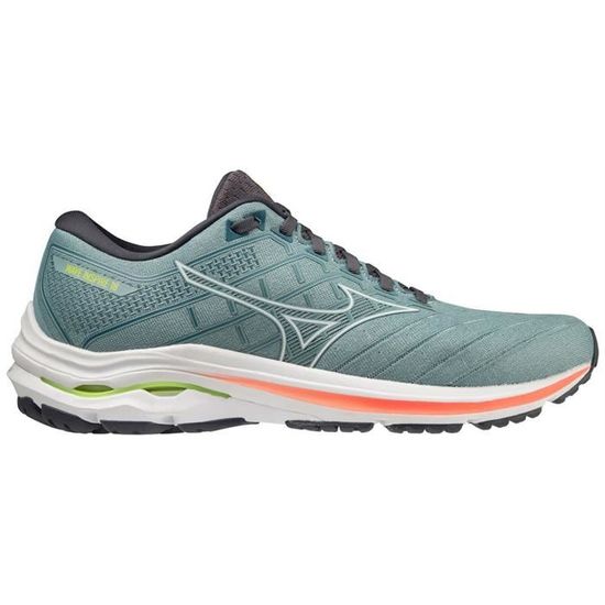 Chaussures de course Mizuno Wave Inspire 18 Hommes Foulee pronateur Bleu blanc