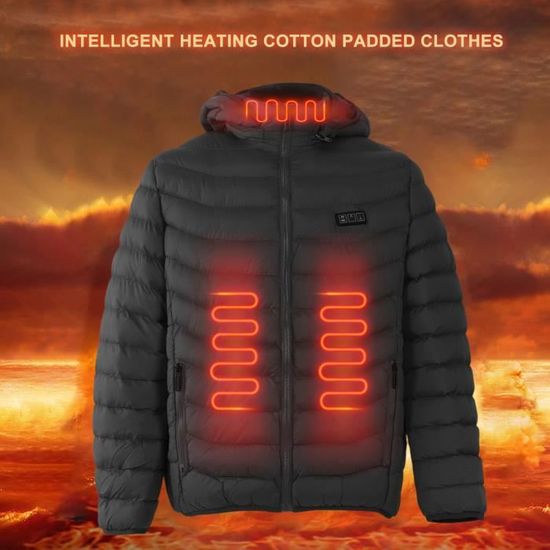 Veste Chauffante Enfant USB - 3 Zones De Chaleur Réglables, Imperméable, Coupe-vent - Idéale Camping, Randonnée, Hiver