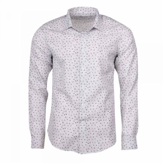 Chemise Homme Blanche Bill Tornade Taille S - Coton/polyester, Repassage Facile