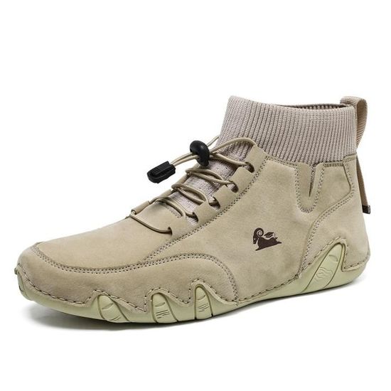 Bottes Homme Vintage Antidérapantes - Pour Travail, Randonnée, Hiver, Style Tactique, Confort Et Sécurité