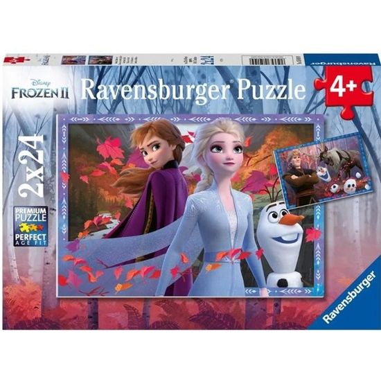 Puzzle La Reine des Neiges 2 - Ravensburger - 2x24 pièces - Pour enfants dès 4 ans