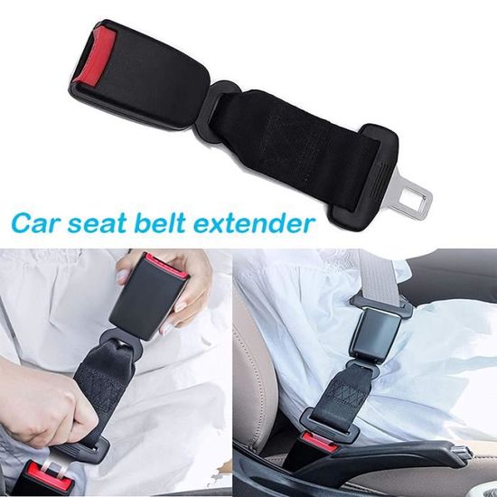 Extension de rallonge de ceinture ventrale de sécurité avec boucle pour  siège d'auto universel(noir)---GAR - Cdiscount Auto