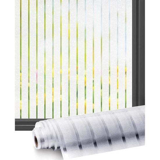 Film Électrostatique Fenêtre Film De Vitre Autocollant Bon Intimite Protection Film Auto Adhesif Anti Regard Sticker Anti Uv Film Decoratif Pour Bureau Chambre Cuisine Maison 90x300cm 91810379