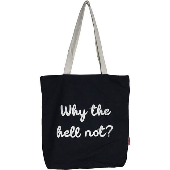 Hello-Bags Sac Tote Bag Toile CROISENTOI Avec Fermeture Éclair - 37x38 Cm, Coton 100%