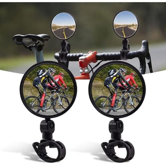 1 pc Rétroviseur de vélo arrière, miroir convexe de cycliste