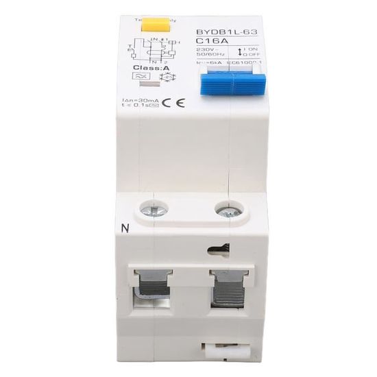 Disjoncteur Différentiel Type A 30 MA - 1P+N - 220V - 6A à 40A - Protection Fuite à La Terre - 10