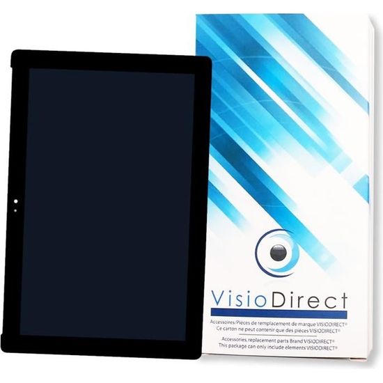 Accessoires Tablette VISIODIRECT Vitre écran Tactile Noire Pour