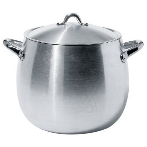 Alessi Mami Marmite en Aluminium avec Couvercle, Le Fond N`est Pas Compatible avec la Cuisson Par Induction, Ø 26 Cm - SG100/26AL