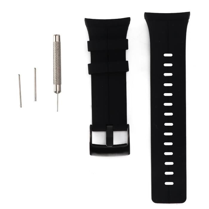 AIZ Accessoire pour bracelet de montre en silicone de remplacement pour bracelet de montre SUUNTO SPARTAN ULTRA