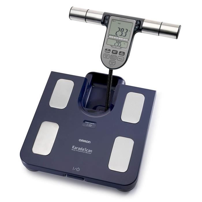 OMRON BF-511 Balance digitale haute précision, composition corporelle complète, indication du niveau de graisse corporelle, grais