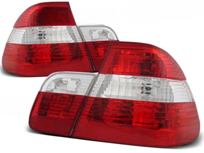 Paire de feux arriere BMW serie 3 E46 Berline 98-01 rouge blanc