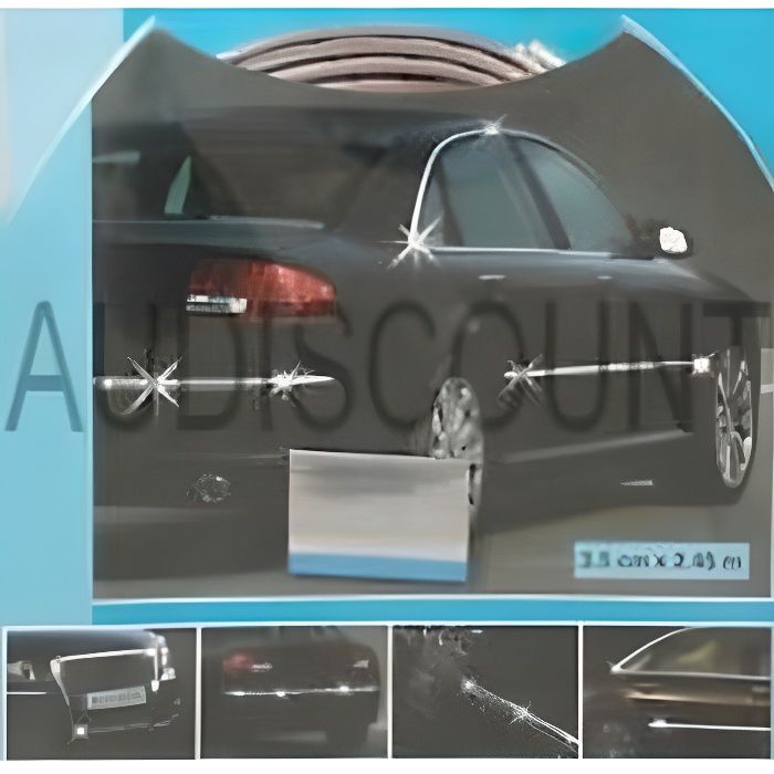 BANDE DE PROTECTION EN CHROME ADHESIVE POUR VOITURE AUTO PORTE BAGUETTE TUNING ANTI CHOC COUP PORTIERE
