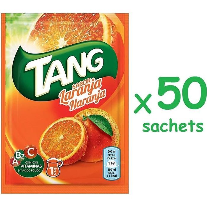 Boisson vitaminée Tang orange 50 sachets