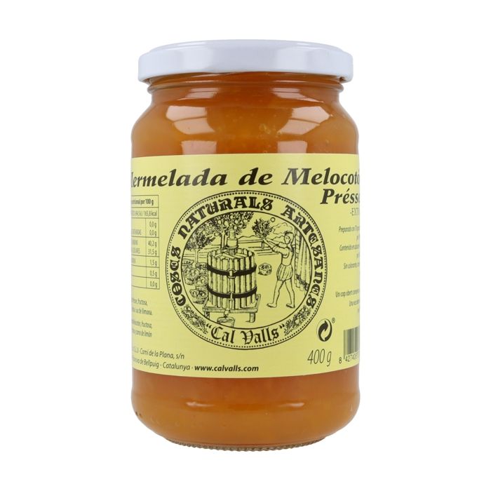 Confiture de pêche artisanale CAL VALLS 400 gr