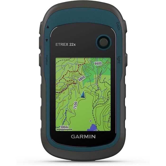 GPS AUTO Garmin - eTrex 22x - GPS de randonnée avec cartographie TopoActive Europe préchargée avec routes e57