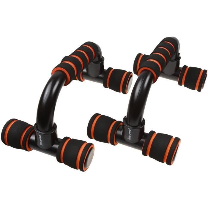 Poignées de Pompe, IDEAPRO 1 Paire Antiglissante Push Up Bars Poignées d'appui pour Musculation des Bras, Épaules, Poitrine, Dos, Tr