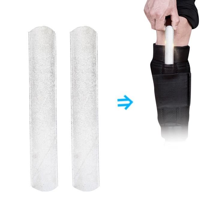 2pcs Plaque en Acier de Poids pour Équipement de Port de Protège-Tibias Gilet de Poids15cm