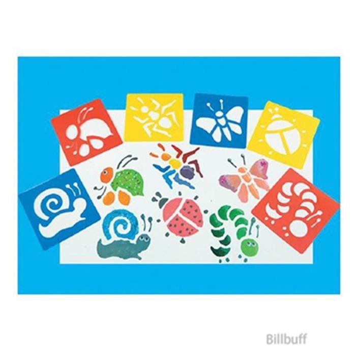 Kids Toy 20 -Pochoirs de peinture pour enfants, modèle de dinosaure sauvage, costume de peinture bricolage éducatif pour la petite e